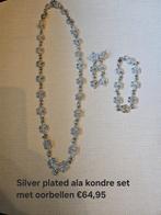 Silver plated ala kondre set met oorbellen, Sieraden, Tassen en Uiterlijk, Kettingen, Ophalen of Verzenden, Nieuw, Zilver, Zilver