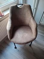 4 eettatel stoelen bruin, Ophalen, Zo goed als nieuw, Bruin