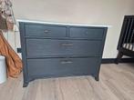 Prachtige zwart houten ladekast/commode, Huis en Inrichting, Ophalen, Gebruikt, 3 of 4 laden, Minder dan 100 cm