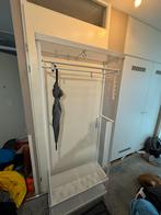 IKEA Kledingrek Wit met Plank, Huis en Inrichting, Woonaccessoires | Kapstokken, Ophalen of Verzenden, Zo goed als nieuw, Metaal
