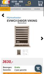 Prachtige Viking Wijnkoelkast Wijnklimaatkast Wijnkoeler, Ophalen of Verzenden