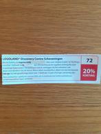 LEGOLAND DISCOVERY CENTRE SCHEVENINGEN 20% KORT MAX 4 PERS!, Drie personen of meer, Kortingsbon, Overige typen