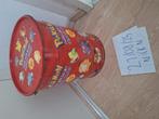 vintage pokemon chupa chups emmer bucket tin ton, Hobby en Vrije tijd, Feestartikelen, Ophalen of Verzenden, Zo goed als nieuw