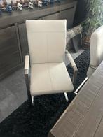 6 leren eetkamerstoelen, Gebruikt, Zwart, Leer, Ophalen of Verzenden