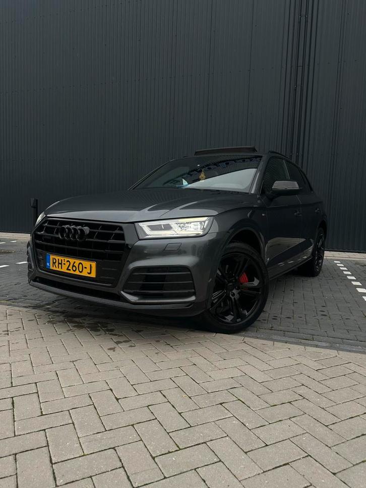 Audi Q5 2.0 TDI Quattro 190pk STronic 2018 Grijs 1e eigenaar, Auto's, Audi, Particulier, Q5, 4x4, ABS, Adaptieve lichten, Adaptive Cruise Control
