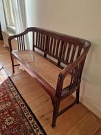 Bankje met rieten zitting, Antiek en Kunst, Ophalen of Verzenden