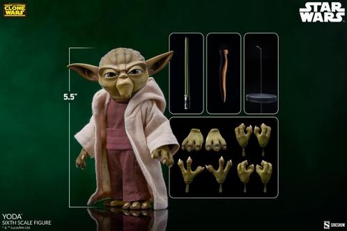 Sideshow Star Wars Yoda the Clone Wars, Verzamelen, Star Wars, Zo goed als nieuw, Actiefiguurtje, Ophalen