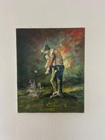 Man speelt golf, Antiek en Kunst, Kunst | Schilderijen | Klassiek, Ophalen