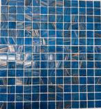 glas mozaiék amsterdam azure bleu gold 20mm, Nieuw, Ophalen of Verzenden, Minder dan 20 cm, Minder dan 5 m²