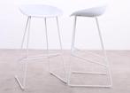 HAY | AAS 38 About A Stool | Barkruk | Wit, Huis en Inrichting, Barkrukken, Met voetsteun, 60 tot 90 cm, Ophalen of Verzenden