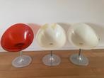 Set van 3 Retro Kuipstoelen Kartell, Huis en Inrichting, Stoelen, Ophalen, Kunststof, Gebruikt, Drie