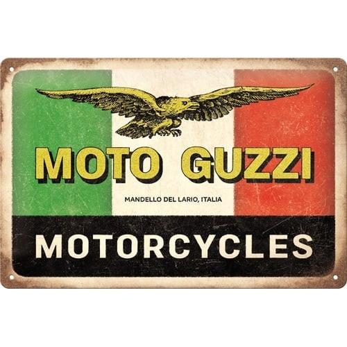 Moto Guzzi Motorcycles Italia relief reclamebord van metaal, Verzamelen, Automerken, Motoren en Formule 1, Nieuw, Auto's, Ophalen of Verzenden
