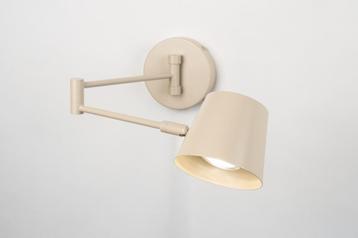 wandlamp beige japandi verstelbaar bed bureau tafel lamp beschikbaar voor biedingen