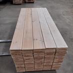Massief grenen vloer 62m2 vloerdelen, 18cm breed, 2cm dik, Ophalen, Gebruikt, Vloerdelen of -planken, 10 m² of meer