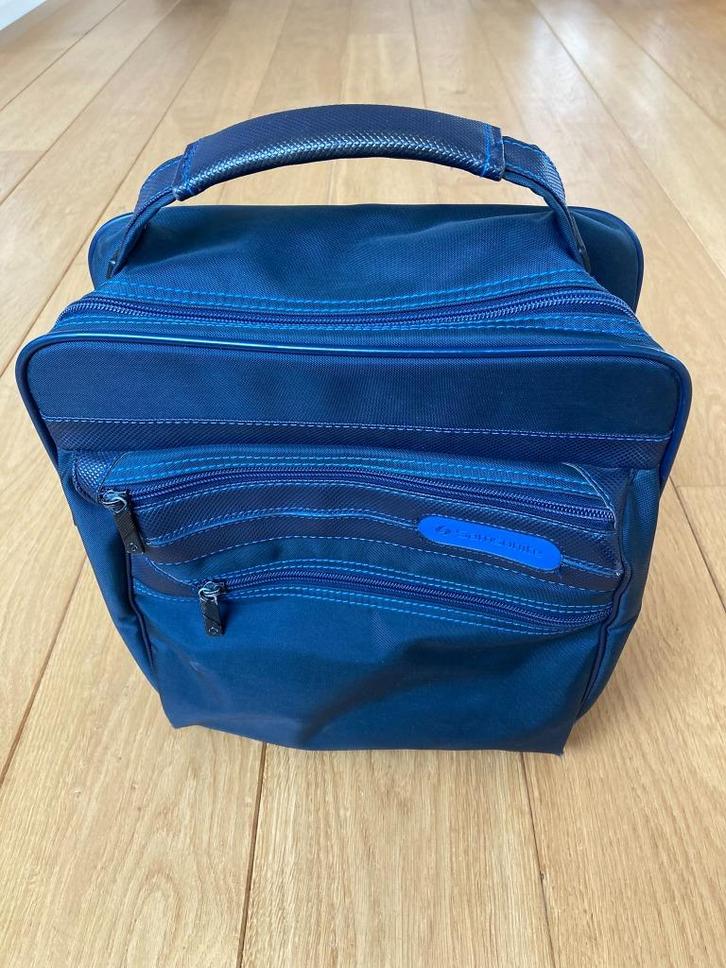 Samsonite tas, marine blauw | Vintage | Campus serie, Sieraden, Tassen en Uiterlijk, Tassen | Reistassen en Weekendtassen, Zo goed als nieuw