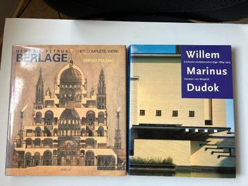 boeken over architecten H.P. Berlage en W. M. Dudok beschikbaar voor biedingen