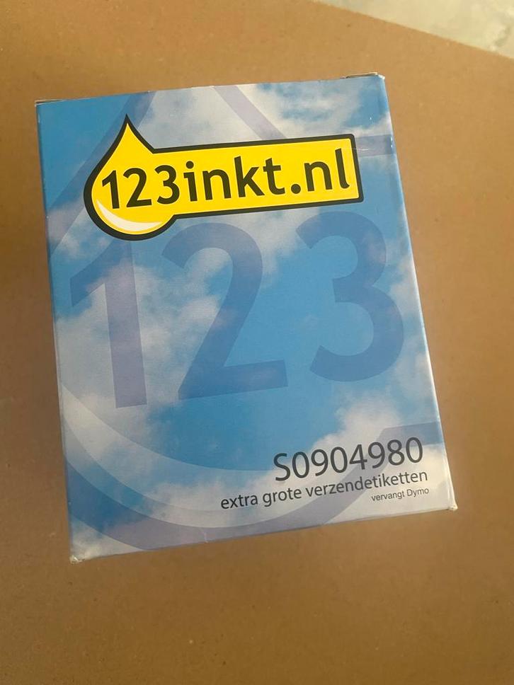 123inkt Verzendetiketten Extra Groot - Dymo Compatibel, Computers en Software, Labelprinters, Nieuw, Etiket, Ophalen of Verzenden
