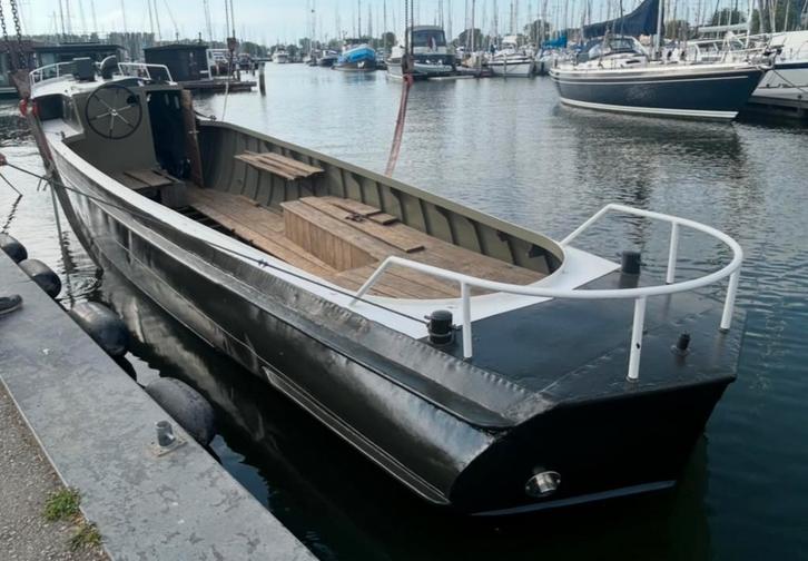 Bakdekker sloep  12,90 meter, Watersport en Boten, Sloepen, Zo goed als nieuw, 3 tot 6 meter, Buitenboordmotor, Benzine, Polyester