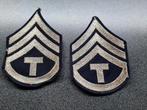 USA  Technician 4 th grade Sergeant  ( T / Sgt), Embleem of Badge, Amerika, Ophalen of Verzenden