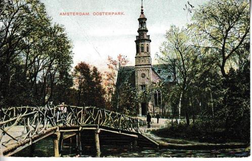 AMSTERDAM - OOSTERPARK, Verzamelen, Ansichtkaarten | Nederland, Gelopen, Noord-Holland, Voor 1920, Ophalen of Verzenden