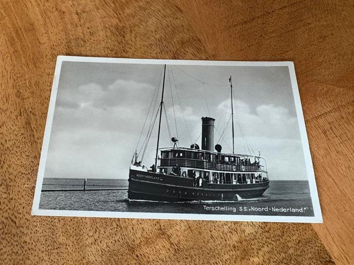 Ansichtkaart Noord Nederland Terschelling Rederij Doeksen, Verzamelen, Scheepvaart, Gebruikt, Ophalen of Verzenden