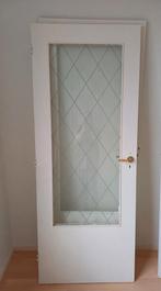 GRATIS OPHALEN. 3 Deuren met geëtst glas, Ophalen, 80 tot 100 cm, Binnendeur, 200 tot 215 cm