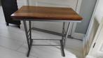 Vintage bijzettafel hout metaal Pastoe, Huis en Inrichting, Tafels | Sidetables, 25 tot 50 cm, Gebruikt, Rechthoekig, Ophalen of Verzenden