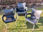 Stapelstoelen Siesta Romeo, Huis en Inrichting, Stoelen, Ophalen, Kunststof, Gebruikt, Zwart
