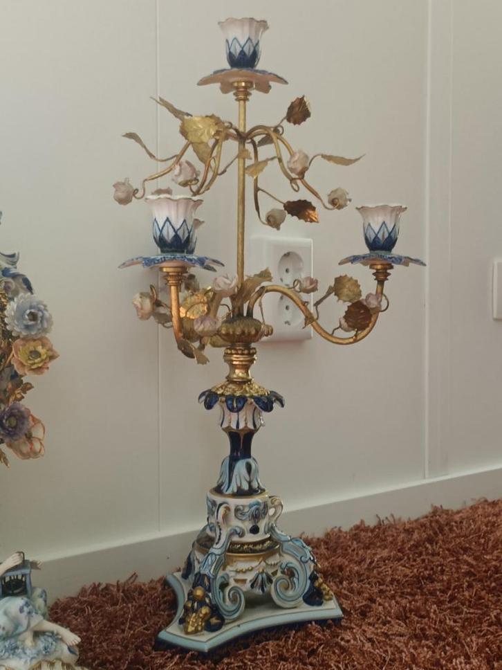 Antiek garnituur Sevres, Antiek en Kunst, Antiek | Kandelaars, Keramiek of Aardewerk, Ophalen of Verzenden