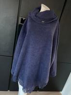Boris industries mooie warme paarse poncho one size tot XXL, Paars, Maat 46/48 (XL) of groter, Ophalen of Verzenden, Zo goed als nieuw
