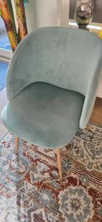 Mooie  azuur blauw  fauteuil te koop!, Huis en Inrichting, Stoelen, Gebruikt, Blauw, Ophalen of Verzenden, Stof