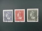 NL 1946; set (3) KONINGIN WILHELMINA LEES, Verzenden, Na 1940, Gestempeld