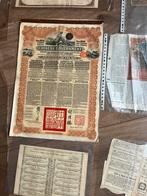 Grote partij oude aandelen & obligaties China, NL, koloniaal, Postzegels en Munten, Aandelen en Waardepapieren, Ophalen of Verzenden