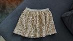 Rokje glitter pailletten goud maat 110/116, Ophalen of Verzenden, Zo goed als nieuw