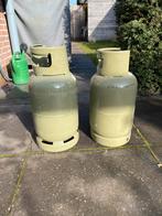2 Gasflessen: 1 vol, 1 halfvol, Ophalen of Verzenden, Gebruikt