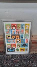 ABC alfabet poster  met dieren met lijst, Kinderen en Baby's, Ophalen of Verzenden, Gebruikt, Wanddecoratie