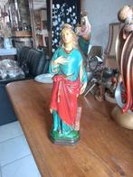 Mooi oud beeld van de Heilige Barbara met mijntoren, Antiek en Kunst, Ophalen of Verzenden