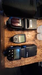 Godox TT600 Flitsers + Zender voor Sony, Ophalen of Verzenden, Gebruikt, Overige merken, Kantelbaar