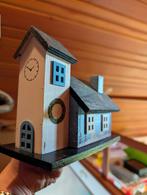 Huisje en kerk kerstdorp, Hobby en Vrije tijd, Modeltreinen | H0, Ophalen of Verzenden, Zo goed als nieuw, Brug, Tunnel of Gebouw