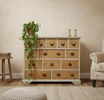 Antieke brocante grenen ladekast vintage apothekerskast kast, Ophalen of Verzenden