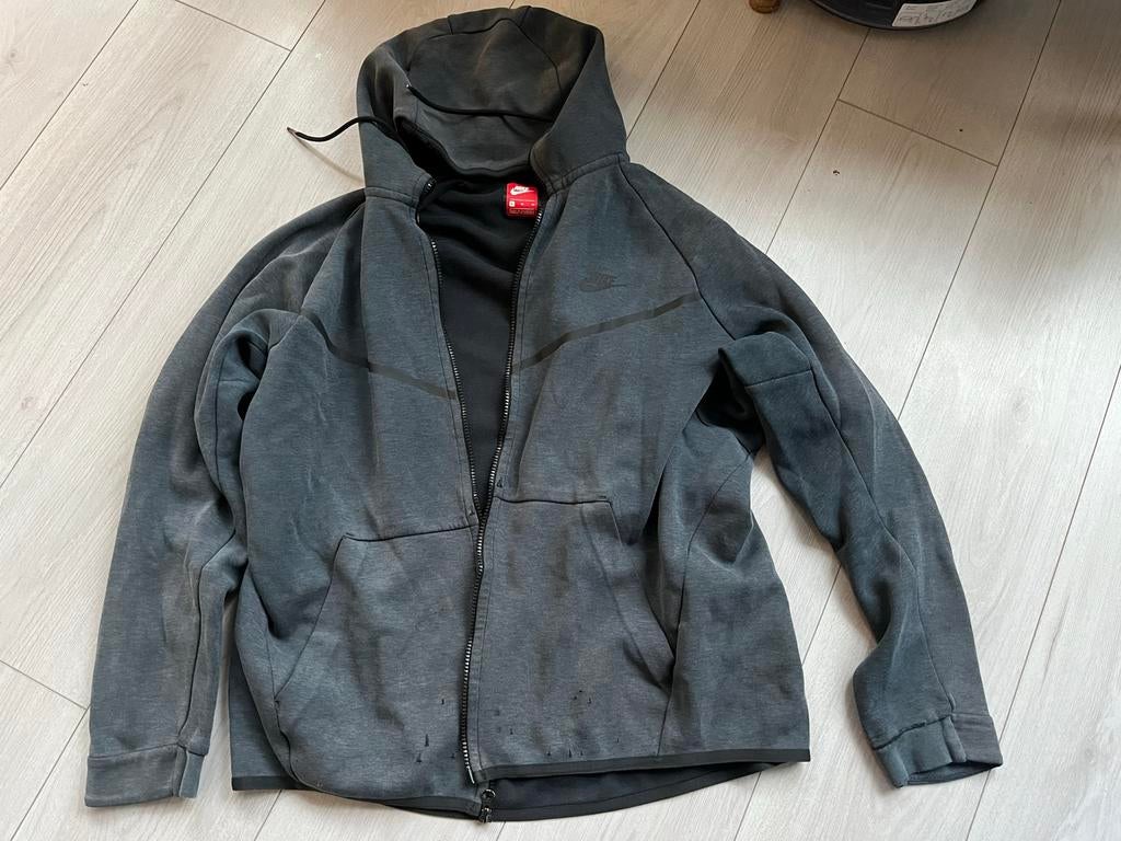 Nike Tech Fleece Vest Grijs Maat XL, Ophalen of Verzenden, Gedragen, Maat 56/58 (XL), Grijs