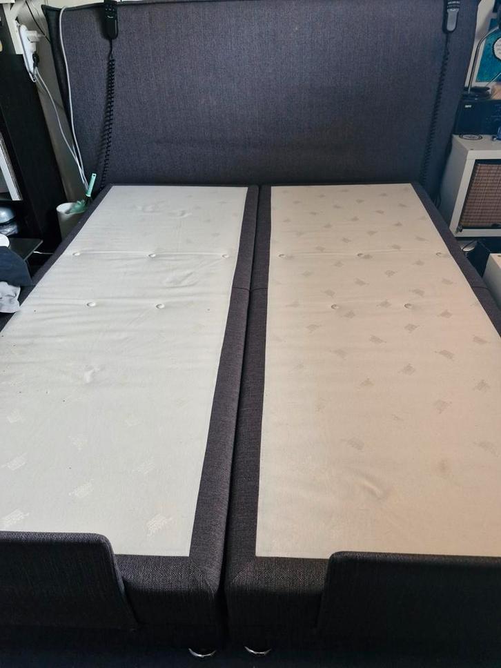 2 persoons electrisch bed (boxspring) 160x200 zonder matras, Huis en Inrichting, Slaapkamer | Bedden, Zo goed als nieuw, Tweepersoons