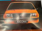 Folder van Opel Ascona, gedrukt in 1975, Ophalen of Verzenden, Nieuw, Opel