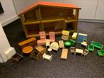 Lundby vintage poppenhuis met vintage meubeltjes, Verzamelen, Poppenhuizen en Toebehoren, Ophalen, Gebruikt, Poppenhuis