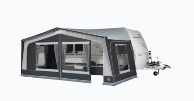 Dorema Monza 240 Voortent maat 15 nieuw in doos incl. stalen, Caravans en Kamperen, Voortenten en Luifels, Nieuw, Dorema, Ophalen