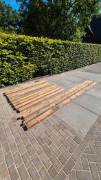 10 + 3 douglas Gordingen balken - Gebruikt voor Overkapping, Doe-het-zelf en Verbouw, Hout en Planken, Ophalen, Gebruikt, 200 tot 250 cm