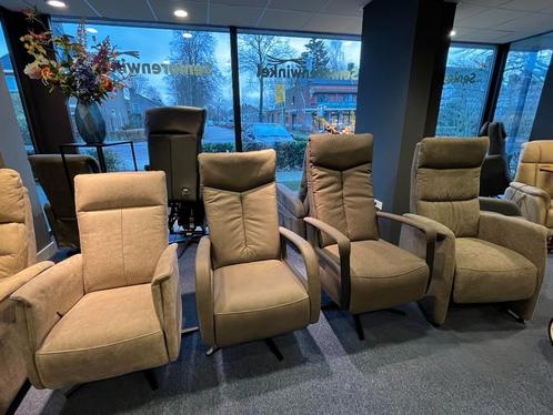 Nieuw en gebruikte Sta op en Relax stoelen, Stof, Leder etc., Huis en Inrichting, Fauteuils, Nieuw, Hout, Kunststof, Leer, Metaal