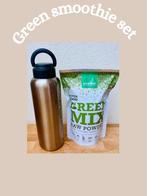 Vegan green juice & hennep eiwit + RVS fles, Ophalen of Verzenden, Nieuw, Poeder of Drank