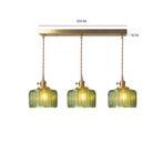 Prachtige hanglamp met groen glas, Huis en Inrichting, Lampen | Hanglampen, Retro, vintage, Nieuw, Ophalen of Verzenden, Glas