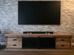 Mangohouten TV Meubel - 241cm breed, Ophalen, Zo goed als nieuw, Metaal